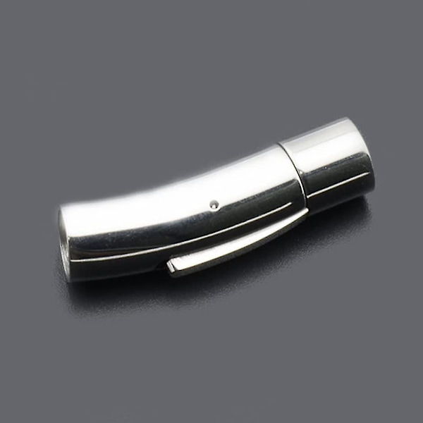 10 st magnetiska stängningar i rostfritt stål, passar för diameter 4 mm