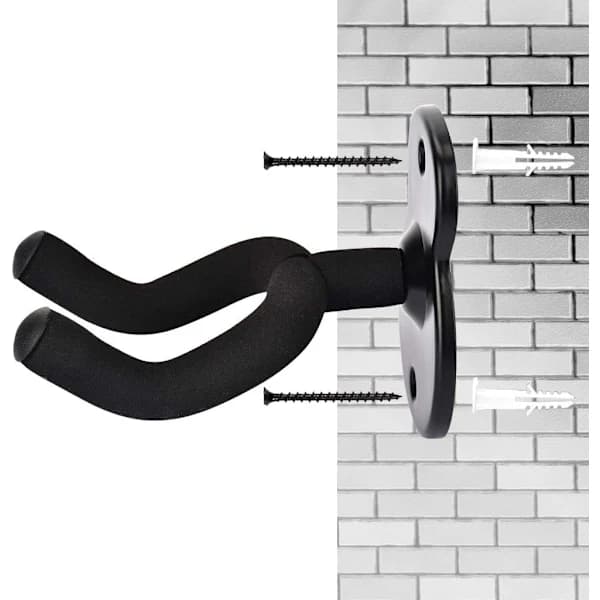 Gitarrhängare Väggfäste för Akustisk Gitarr, Elgitarr, Klassisk Gitarr, Bas och Ukulele (2-PACK)[CO]