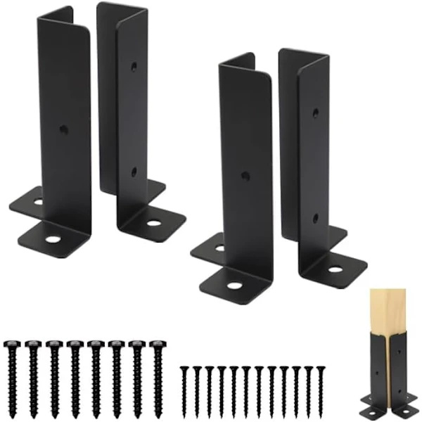 Baseplate Pergolafester Gjerdesett Postkassefeste (4 stk)[co]