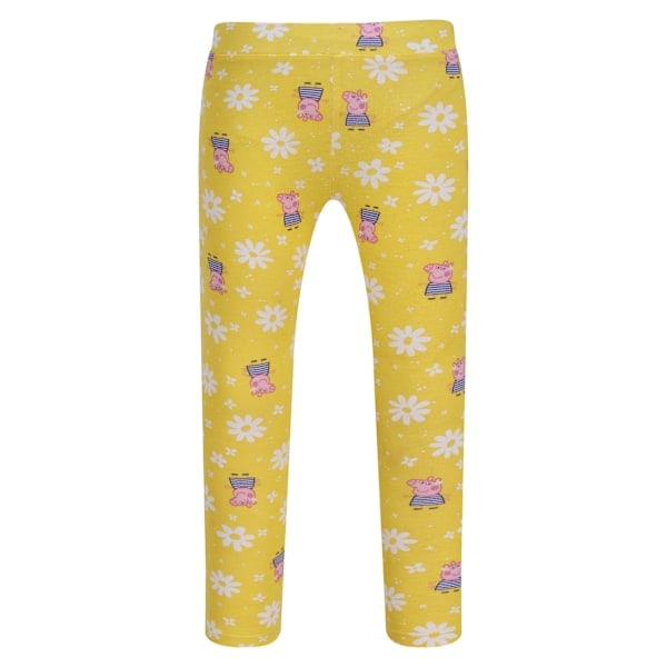 Regatta Barn/Barn Greta Gris Leggings (2-pakning) 5 Maize Yellow/Navy 5-6 år