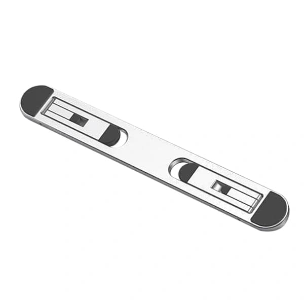 Foldbart Laptopstativ i Aluminiumlegering, Bærbart Justerbart Stativ til Skrivebord, Varmeafledning Sølv[co]