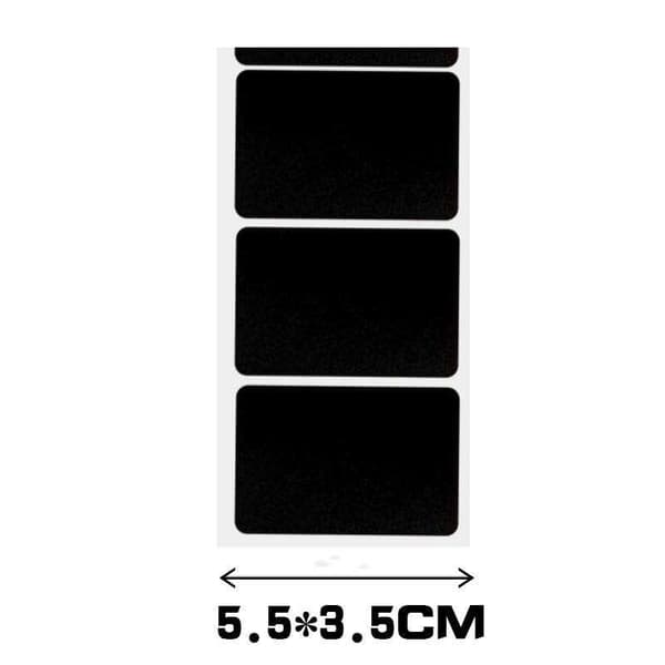120-pack Blackboard Labels Chalkboard Labels Jars + Pen Svart black