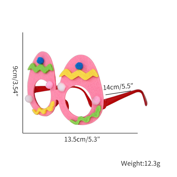 Easter Dance Party Decorations: Fun Glasses Frames - Pink Egg Glasses