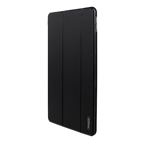 AMORUS iPad 10.2 2019/2020/2021 Kotelo Tri-Fold Musta Musta