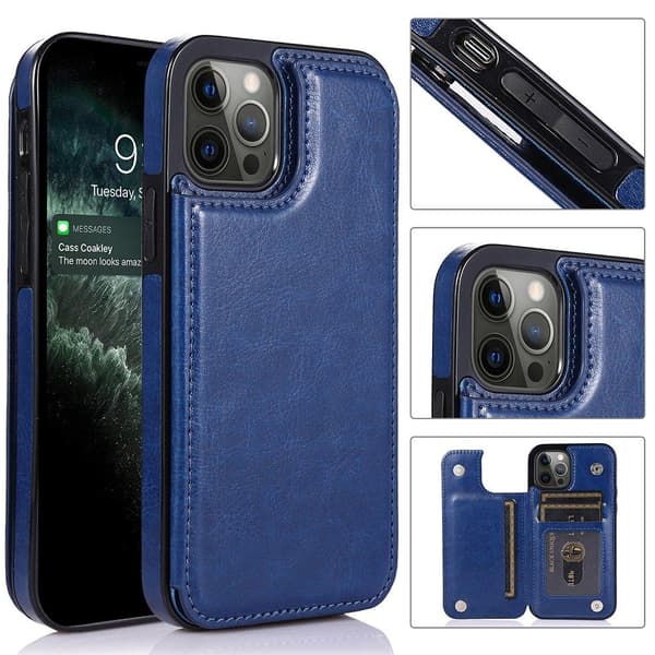 iPhone 12 Pro - Nkobee-kuori korttipidikkeellä Vit
