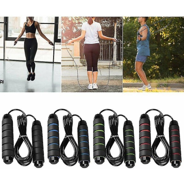 Bärbar hopprep med belastning, Healwe inomhusträning speciell Pvc hopprep
