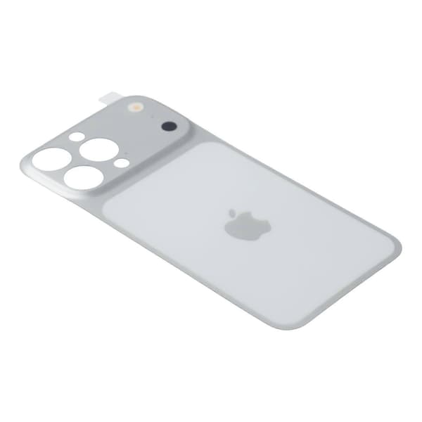 Baksidefilm for iPhone 15 Pro Max – Forvandle til 17 Pro Max Full Coverage PMMA Telefonbeskyttelse Sølv