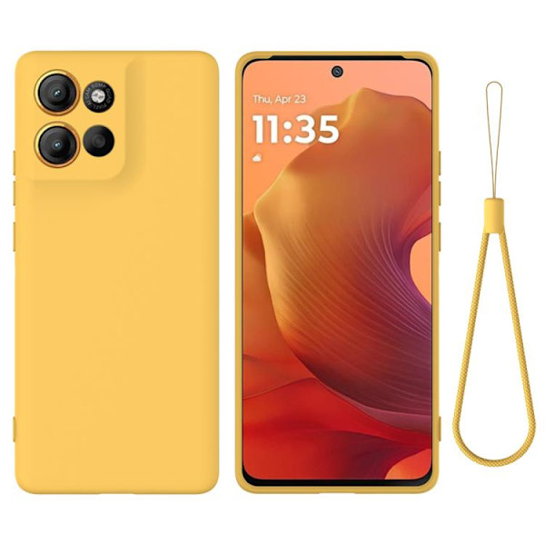 Motorola Moto G86 5G Solid Color Case - Drop-Protective Full Coverage Silicone Case Gul