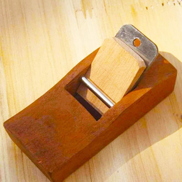 Mini træhøvl, tømrerhøvl, håndhøvl træværktøj, manuel høvl med stålblad Carpen