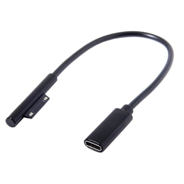 0,2 m USB-C-laddningskabel kompatibel med Surface Pro 6/5/4/3 Laptop 1/2, 45 W 15 V