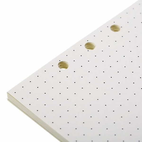 45 ark Dot Grid 6 hål Planner Notebook Dagbok Bullet Journal Påfyllningar Inre