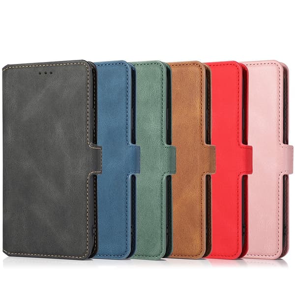 iPhone 12 - Tyylikäs Floveme-lompakkokotelo Mörkblå