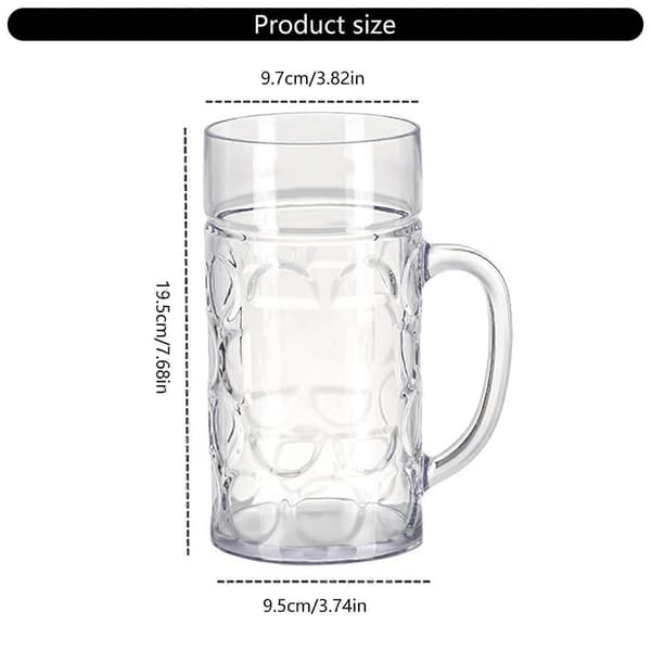 Effective and Delicate Designs Beer Mugs Practical Wide Handle Dimpled Beer Mugs Foam Forming Box Authentic Dimpled Mug