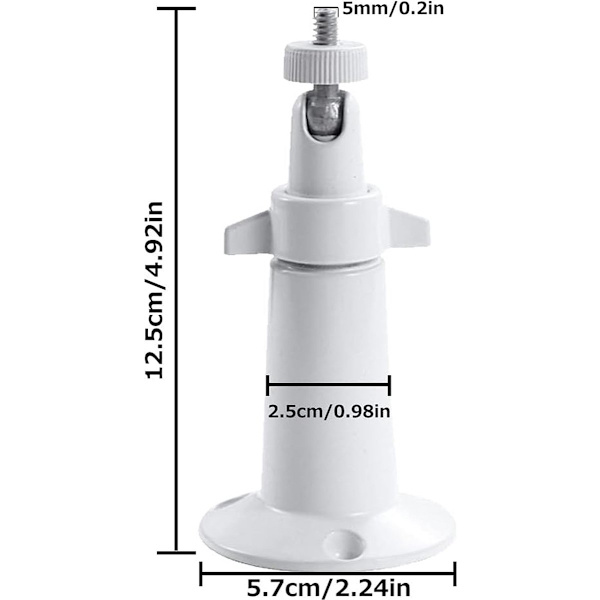 Justerbara kameraväggfästen, för säkerhetskameror inomhus/utomhus, 2-pack