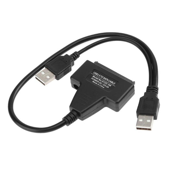 USB 2.0 till SATA-omvandlaradapterkabel för 2.5/3.5 SATA HDD Har