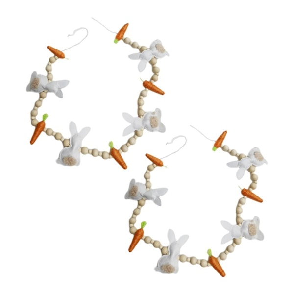 Påskehare Gulerod Garland, Påske Banner Dekoration, Kanin Gulerod Forår Garland Dekor, Hjem Ild