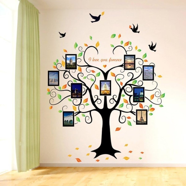 Broderi väggmålning Stor bild Släktträd (160× 240cm) Gobeläng