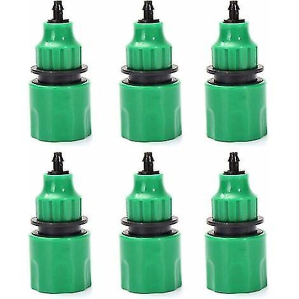 Garden Hose Pipe One Way Adapter Faucet Fitting Connector For Irrigation 6 Pack