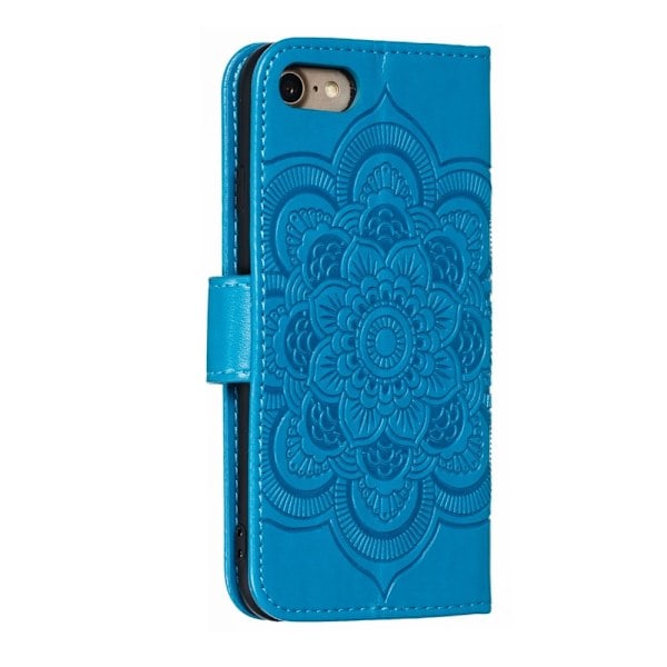 iPhone 7/8/SE (2020/2022) - Mandala Lompakkokotelo - Sininen Blue Sininen