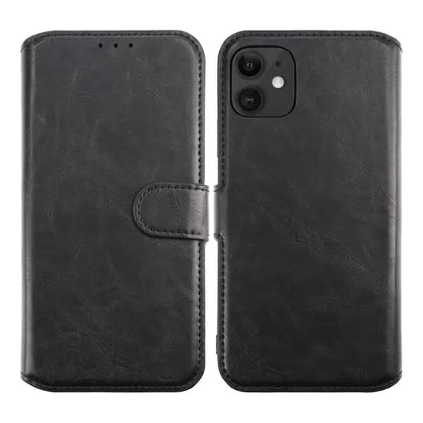iPhone 11 Wallet Case Magnet Rvelon - Black Svart black