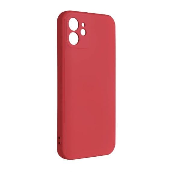 iPhone 12 Silikonecover med Kamerabeskyttelse - Rød