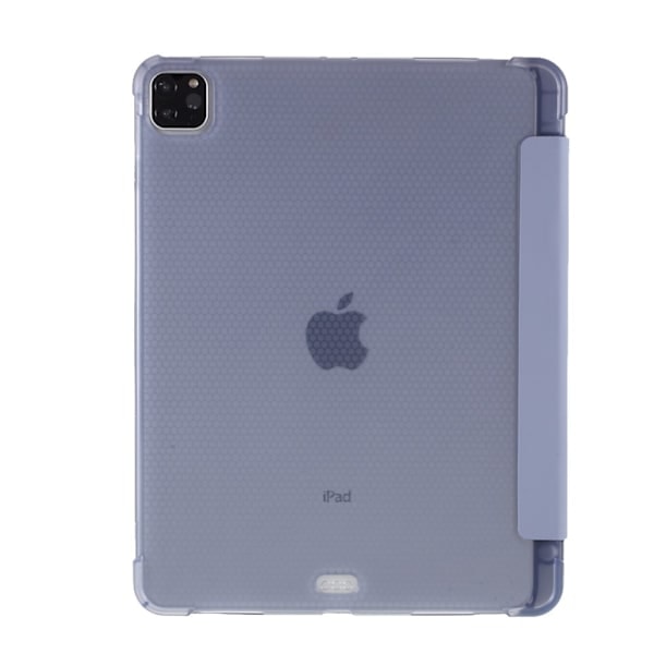 iPad Pro 11 (2018/2020/2021) - Tri-Fold Læder Etui Penholder - Lilla Lilla