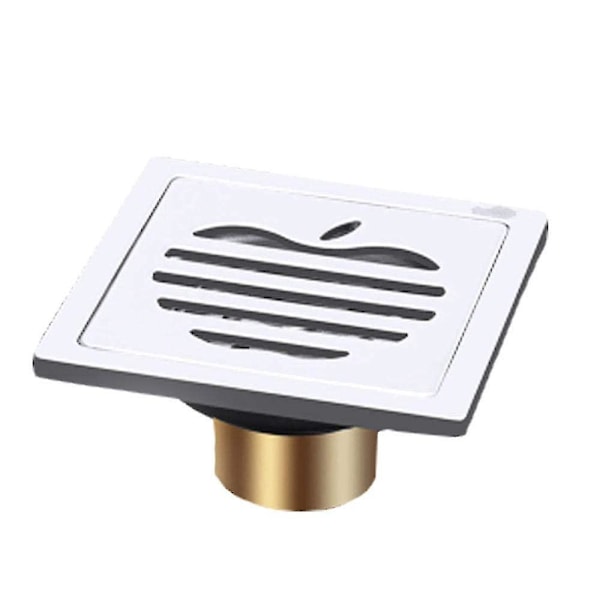 Floor Drain Cover Thick Shower Drain Ordinary Stainless Steel Floor Drain Bathroom Toilet Kitchen Balcony Dedicated To Odor Prevention-white