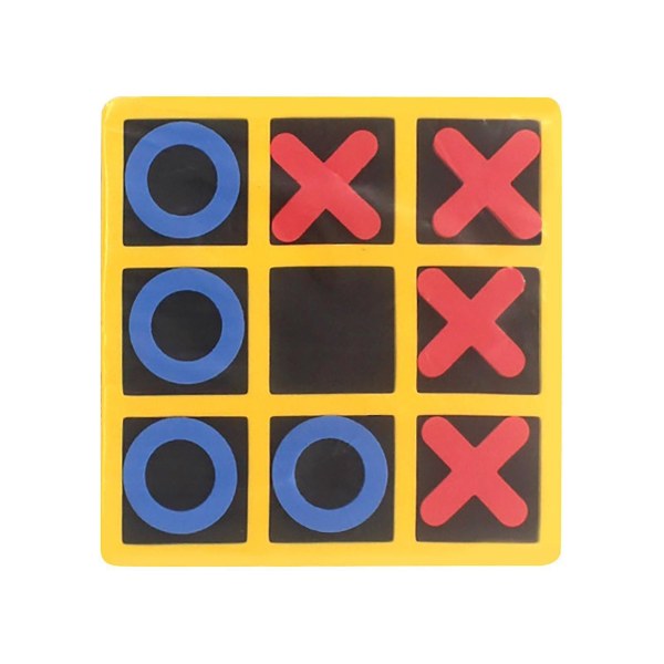 Två spel Kryss och Nolla Barn Barn Brädspel Inomhus Spela Tic-tac-toe Kryss