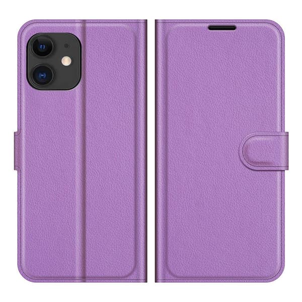 iPhone 12 - Stylish Practical NKOBEE Wallet Case Svart