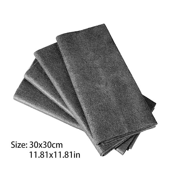 10-pack förtjockad magisk rengöringsduk i mikrofiber, 11,8 tum, bärbar, ränderfri, återanvändbar för fönster, glas, bil