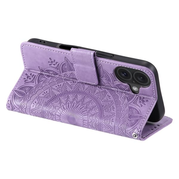 iPhone 17 Mandala Wallet Case - Purple Lila purple