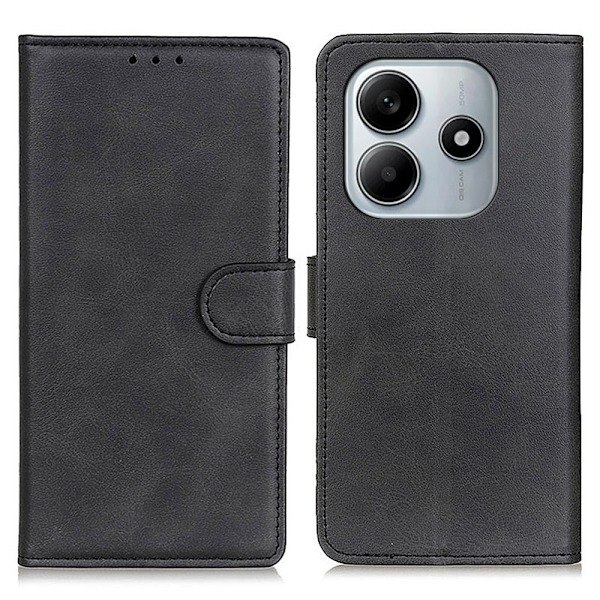 Xiaomi Redmi Note 14 4G Etui Læder Sort