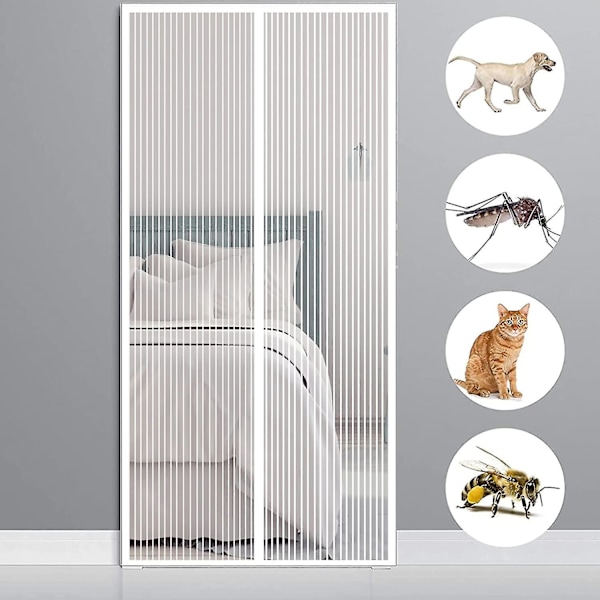 Magnetic Mosquito Net 140x240cm(55x94inch) Mosquito Door Magnetic Mosquito Net Window Easy