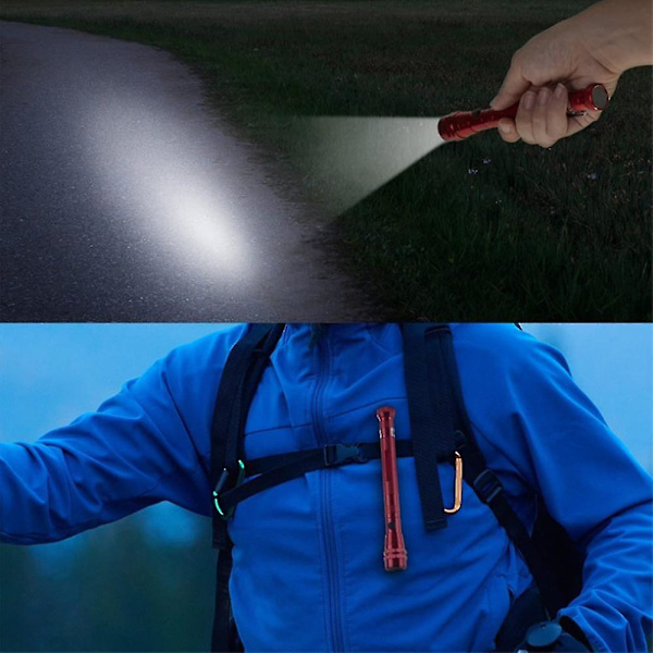 Röd bärbar LED teleskopisk flexibel utdragbar LED ficklampa ficklampa magnetisk huvud plocka upp verktyg Fla