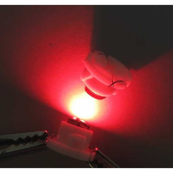 10x Röd T3 Neo Wedge 3030 SMD Chipest 8mm Bas Led Bilinstrumentkluster Led Lampa Instrumentbräda Mätare Lampa HVAC AC Värme Klimatkontroller Lampor Radio Sw