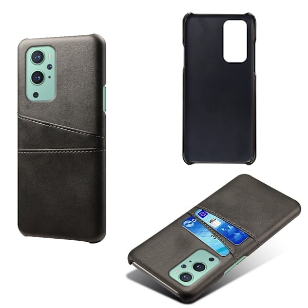OnePlus 9 Pro - KSQ Cover med Kortlomme - Sort Black Sort