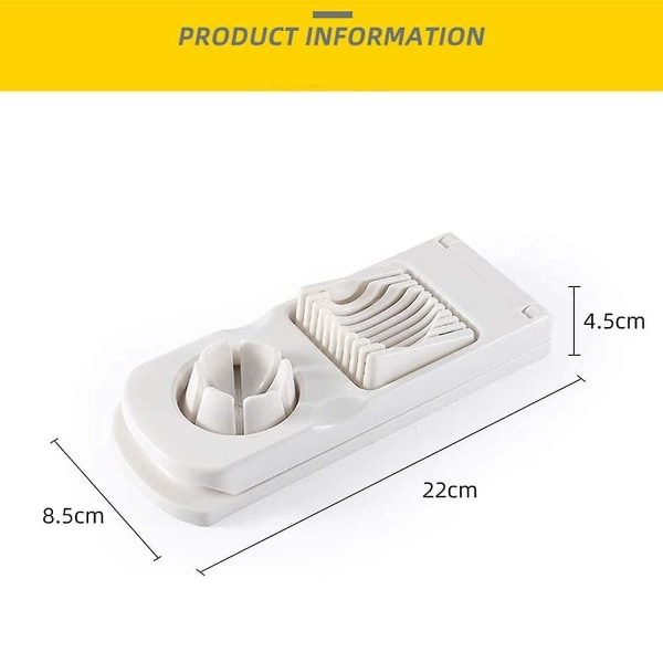 Egg Cutter Manuell Egg Cutter Divider, 2 I 1 Egg Cutter Kjøkkenhjelp For Potetskæring