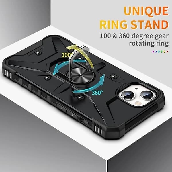 Mobilcover med ringholder til iPhone 15 Plus[CO]