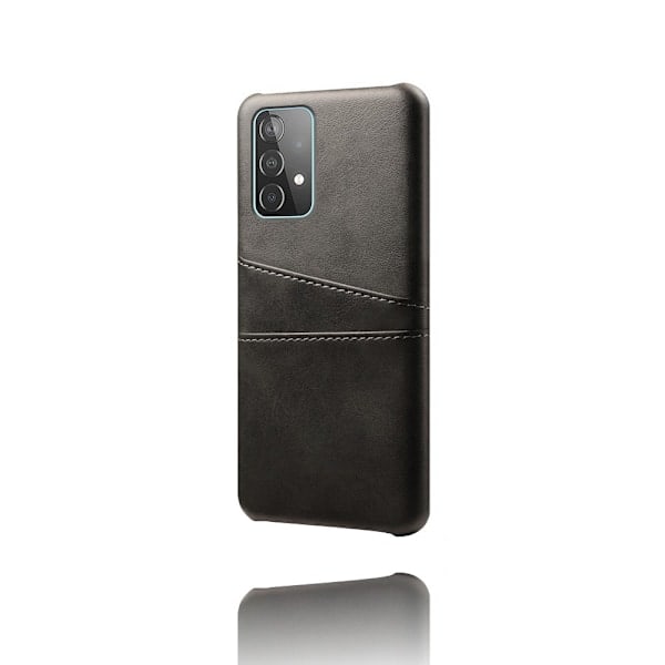 Samsung Galaxy A52 / A52s - KSQ Kuori Korttitaskulla - Musta Black Svart