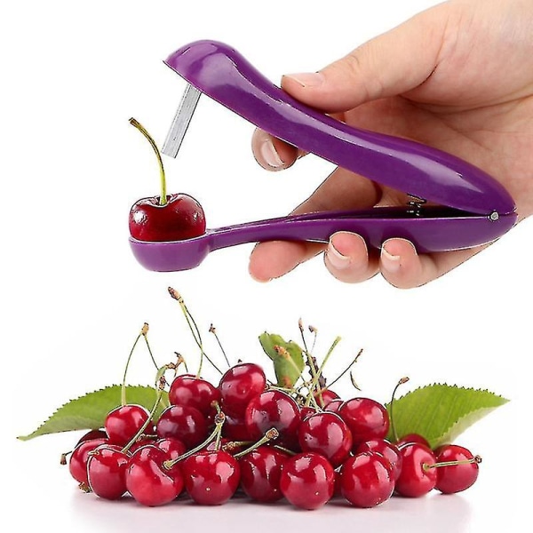 Cherry Olive Pitter Stoner Stone Pit Seed Remover Easy Squeeze Grip Xmas Gift-YNP