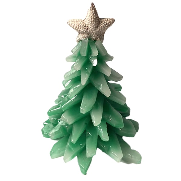 15 20cm Mini Resin Juletrær Kreative Julepynt