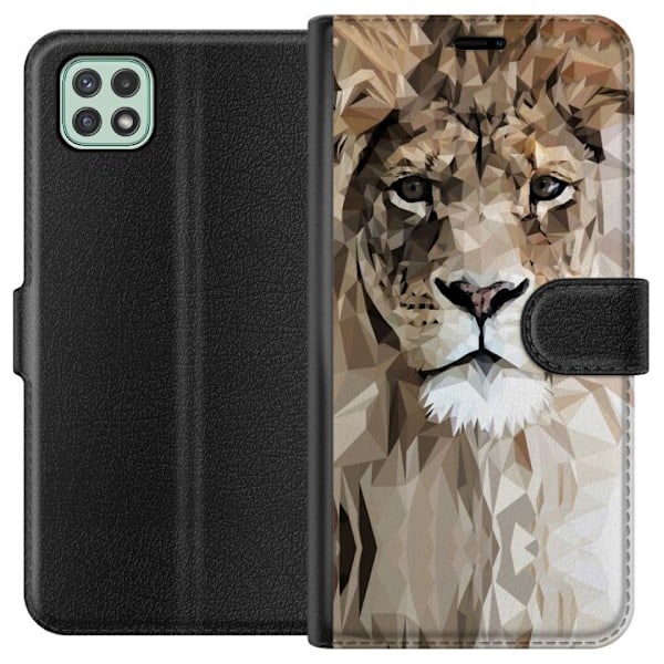 Samsung Galaxy A22 5G Wallet Case Lion