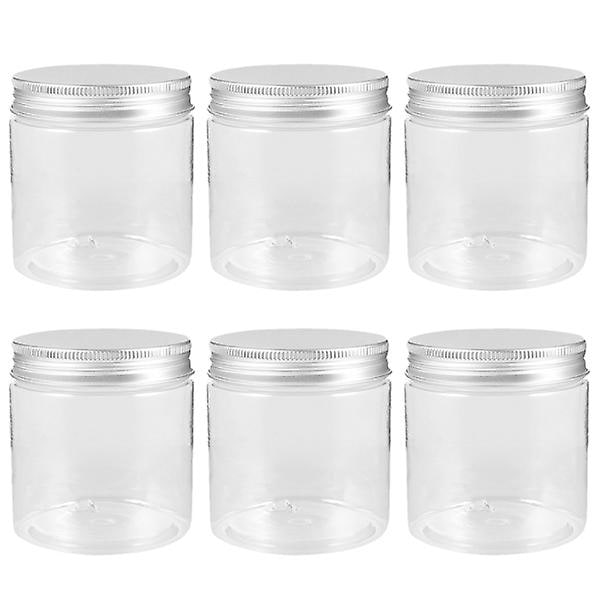 6 st Glas Terrarium Lock Mini Konserveringsburkar Förvaringsburkar Syltburkar Marmeladburkar Provburkar Blandade Färger