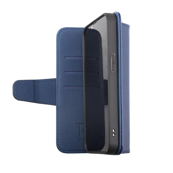 iPhone 14 Plus Wallet Case Extra Card Slot Rvelon - Blue Marinblå blue