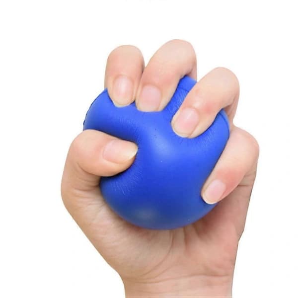 Resevänlig Stressboll, Handförstärkare för Vardagsbruk och Terapi Blå 7*7cm