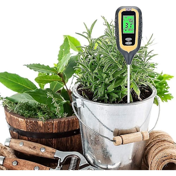 Morthan 4-i-1 jordtester, jordtester, fugtighed, lys, temperatursensor, Ph-syreindikator, til