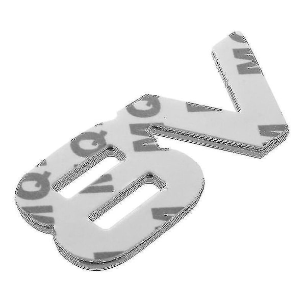 75x35mm Auto Bil V8 Klistremerker 3d Krom Klistremerke Merke Emblem