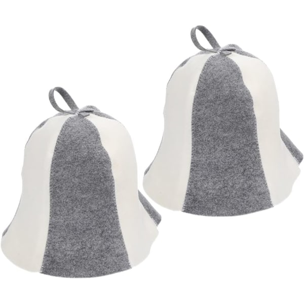 2 stk Uaina Badstuehatt Badstue Vaporarium Hatt Ullfilt Badstuehatt for Kvinner Menn