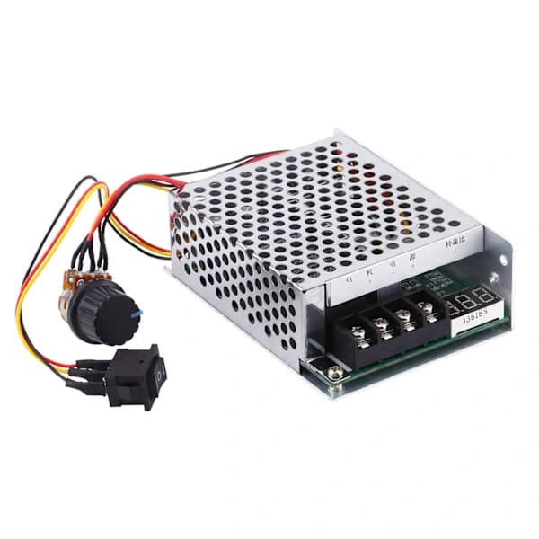 Digital Display DC Motor Hastighetsregulator 10V till 55V 40A med Framåt Backåt Strömbrytare[co]