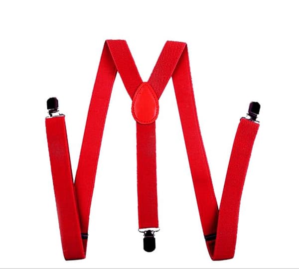 Suspenders in various colors